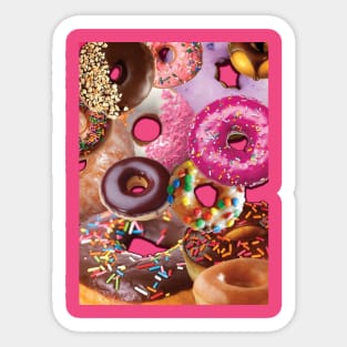 sweet donut pattern Sticker